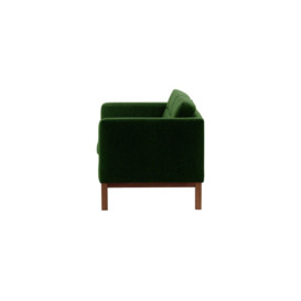 Normann 2 Seater Sofa, dark green, Leg colour: dark oak - thumbnail 3