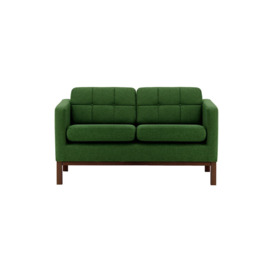 Normann 2 Seater Sofa, dark green, Leg colour: dark oak
