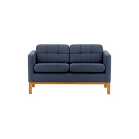 Normann 2 Seater Sofa, navy blue, Leg colour: aveo - thumbnail 1