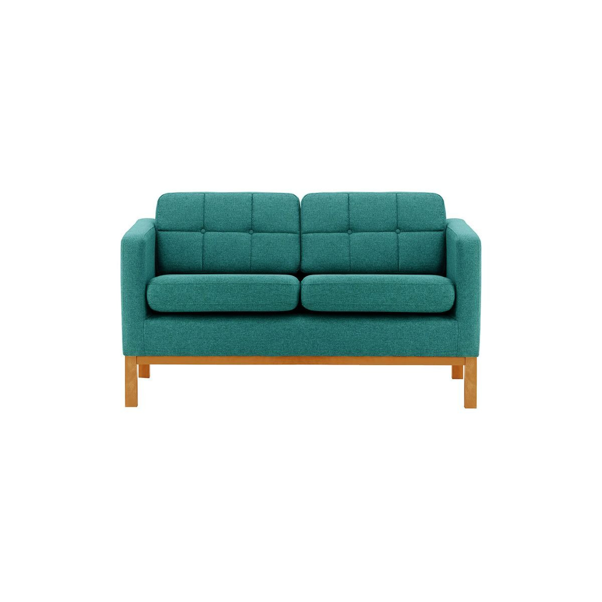 Normann 2 Seater Sofa, turquoise, Leg colour: aveo - image 1