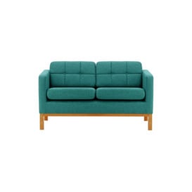 Normann 2 Seater Sofa, turquoise, Leg colour: aveo