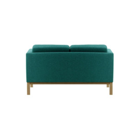 Normann 2 Seater Sofa, turquoise, Leg colour: wax black - thumbnail 2