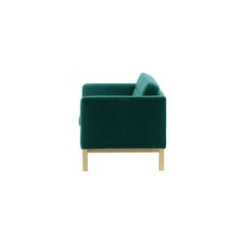 Normann 2 Seater Sofa, turquoise, Leg colour: wax black - thumbnail 3