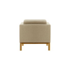 Normann Armchair, beige, Leg colour: like oak - thumbnail 2