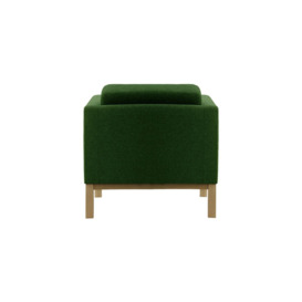 Normann Armchair, dark green, Leg colour: wax black - thumbnail 2