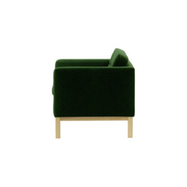 Normann Armchair, dark green, Leg colour: wax black - thumbnail 3