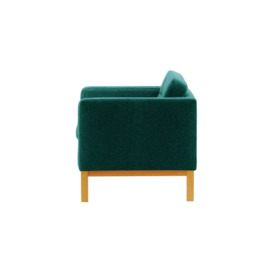 Normann Armchair, turquoise, Leg colour: aveo - thumbnail 3