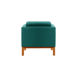 Normann Armchair, turquoise, Leg colour: aveo - thumbnail 2