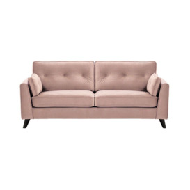 Magnus 3 Seater Sofa, lilac, Leg colour: black - thumbnail 1