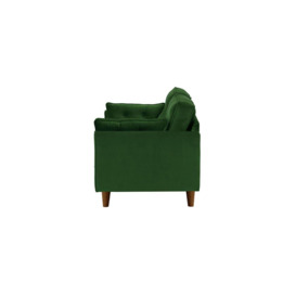 Magnus 3 Seater Sofa, turquoise, Leg colour: dark oak - thumbnail 3