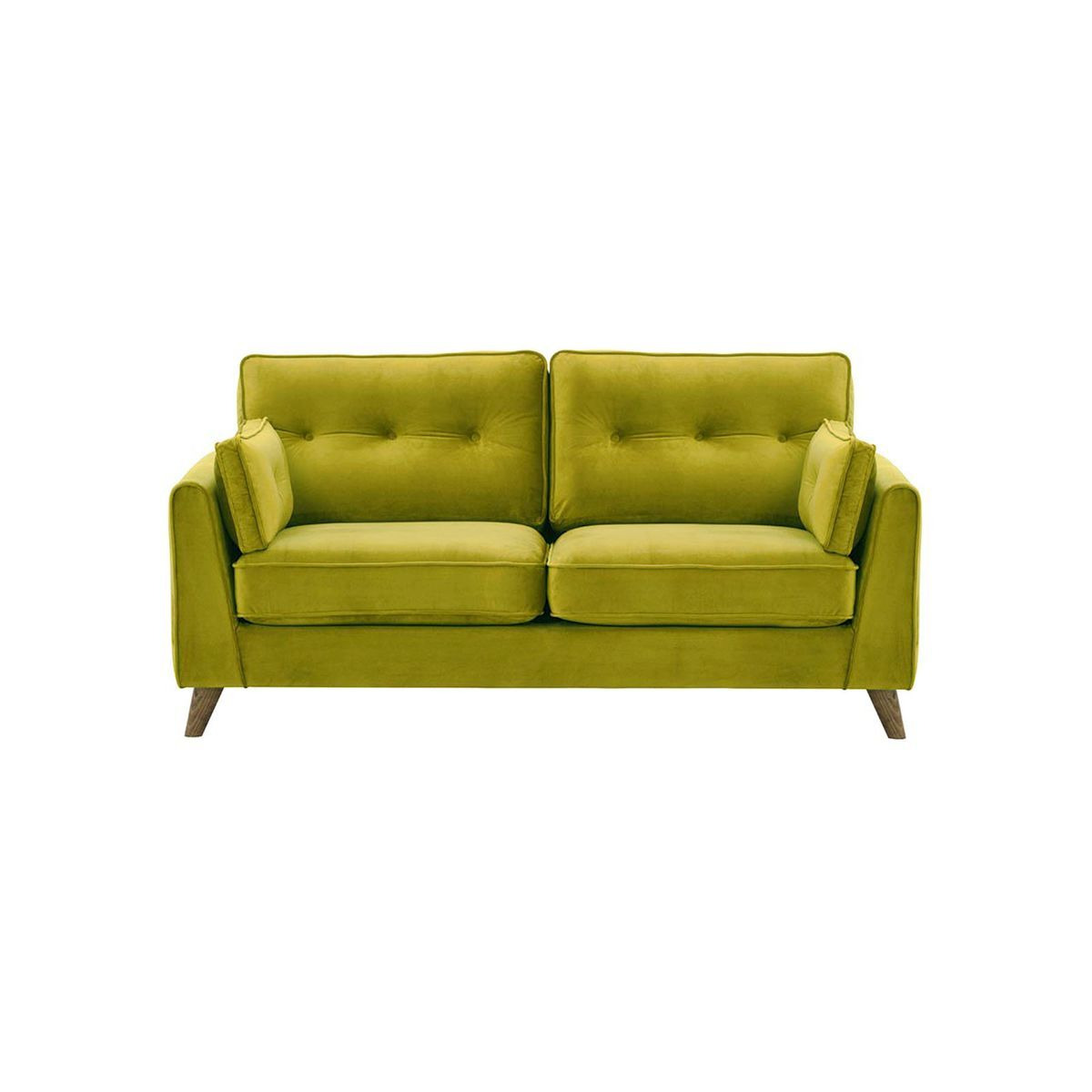 Magnus 2,5 Seater Sofa, olive green, Leg colour: wax black - image 1