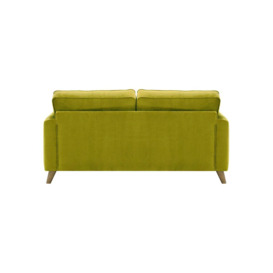 Magnus 2,5 Seater Sofa, olive green, Leg colour: wax black - thumbnail 2