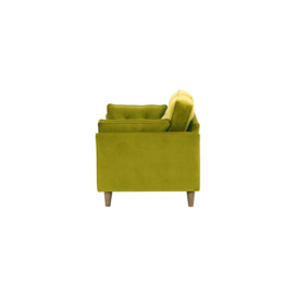 Magnus 2,5 Seater Sofa, olive green, Leg colour: wax black - thumbnail 3