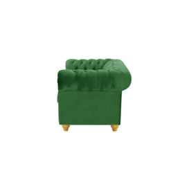 Chesterfield Max 2 Seater Sofa, dark green, Leg colour: like oak - thumbnail 3