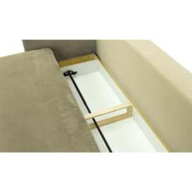 Mossa Sofa Bed with Storage, mink, Leg colour: black - thumbnail 2