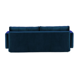 Mossa Sofa Bed with Storage, blue, Leg colour: white - thumbnail 3