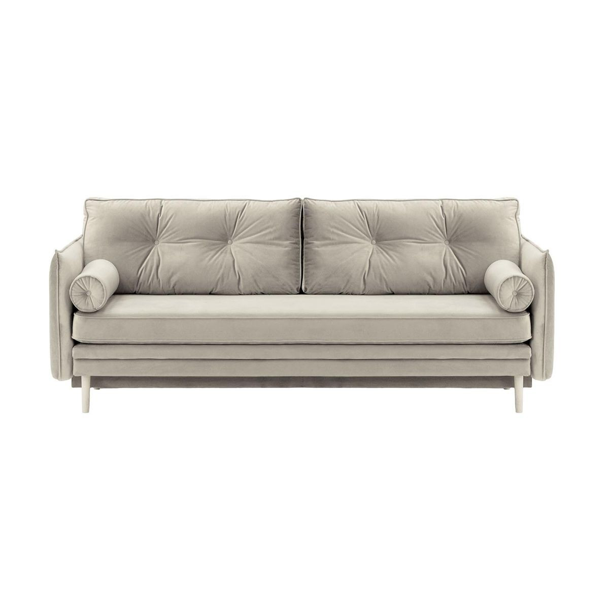 Darnet Sofa Bed with Storage, silver, Leg colour: white - image 1