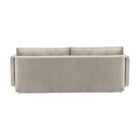 Darnet Sofa Bed with Storage, silver, Leg colour: white - thumbnail 3