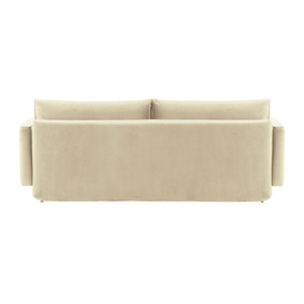 Lioni Sofa Bed with Storage, light beige, Leg colour: white - thumbnail 3