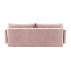 Lioni Sofa Bed with Storage, lilac, Leg colour: dark oak - thumbnail 3