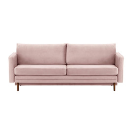 Lioni Sofa Bed with Storage, lilac, Leg colour: dark oak - thumbnail 1