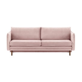 Nimbus Sofa Bed with Storage, lilac, Leg colour: dark oak - thumbnail 1