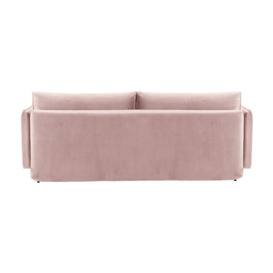 Nimbus Sofa Bed with Storage, lilac, Leg colour: dark oak - thumbnail 3