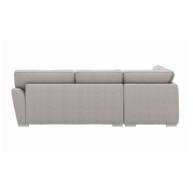 Majestic New Left Hand Corner Sofa with Fitted Back Cushions, light grey/mustard - thumbnail 3