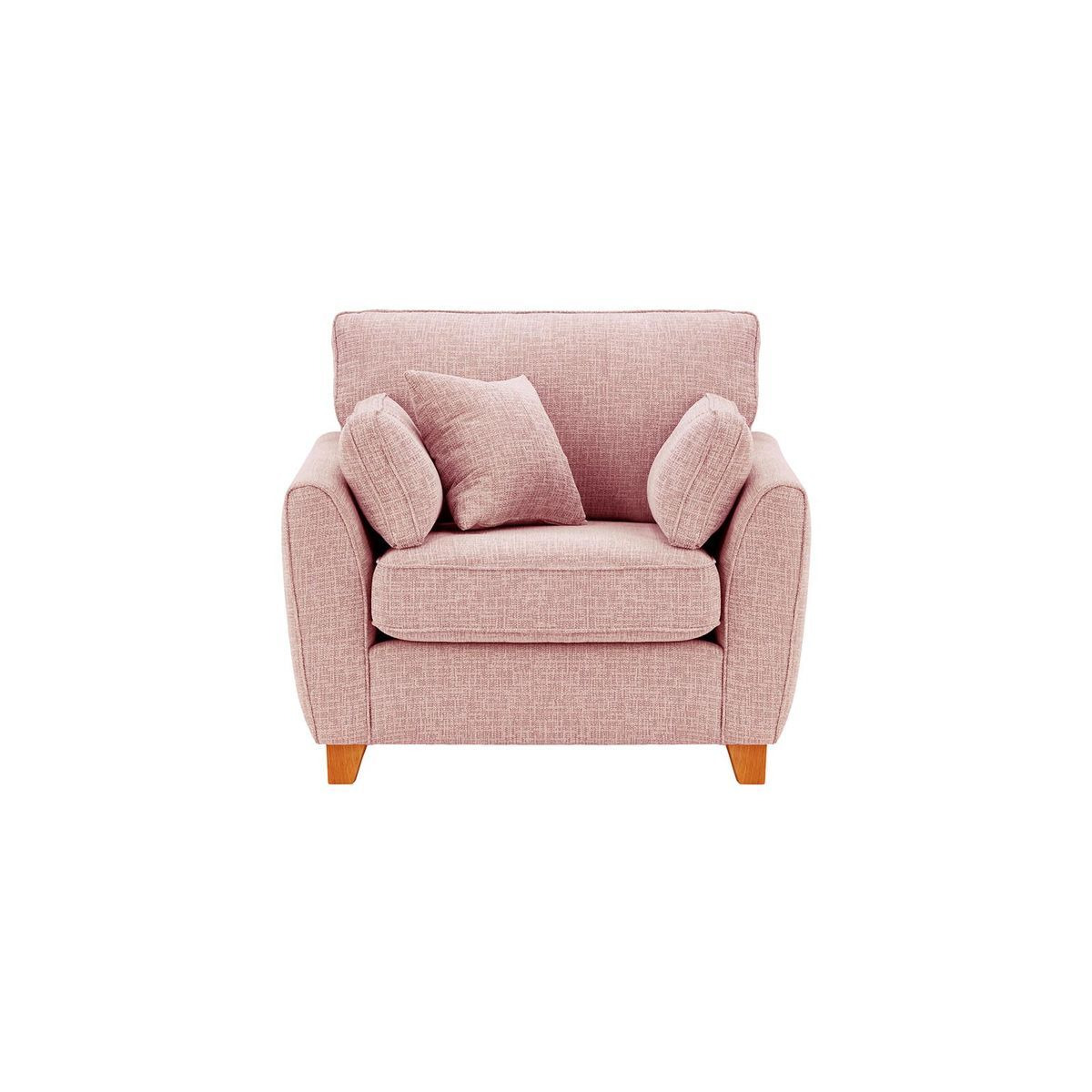 James Armchair, blush pink, Leg colour: aveo - image 1