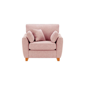 James Armchair, blush pink, Leg colour: aveo