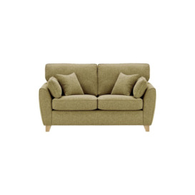 James 2 Seater Sofa, brown, Leg colour: wax black