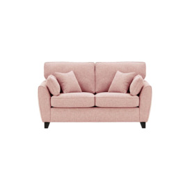James 2 Seater Sofa, blush pink, Leg colour: black - thumbnail 1