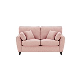 James 2 Seater Sofa, blush pink, Leg colour: black