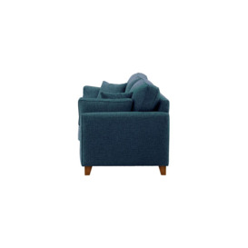 James 3 Seater Sofa, teal, Leg colour: dark oak - thumbnail 3