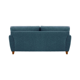 James 3 Seater Sofa, teal, Leg colour: dark oak - thumbnail 2
