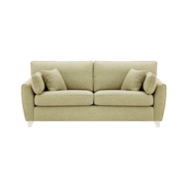 James 3 Seater Sofa, taupe, Leg colour: white
