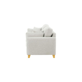 James 3 Seater Sofa, silver, Leg colour: white - thumbnail 3