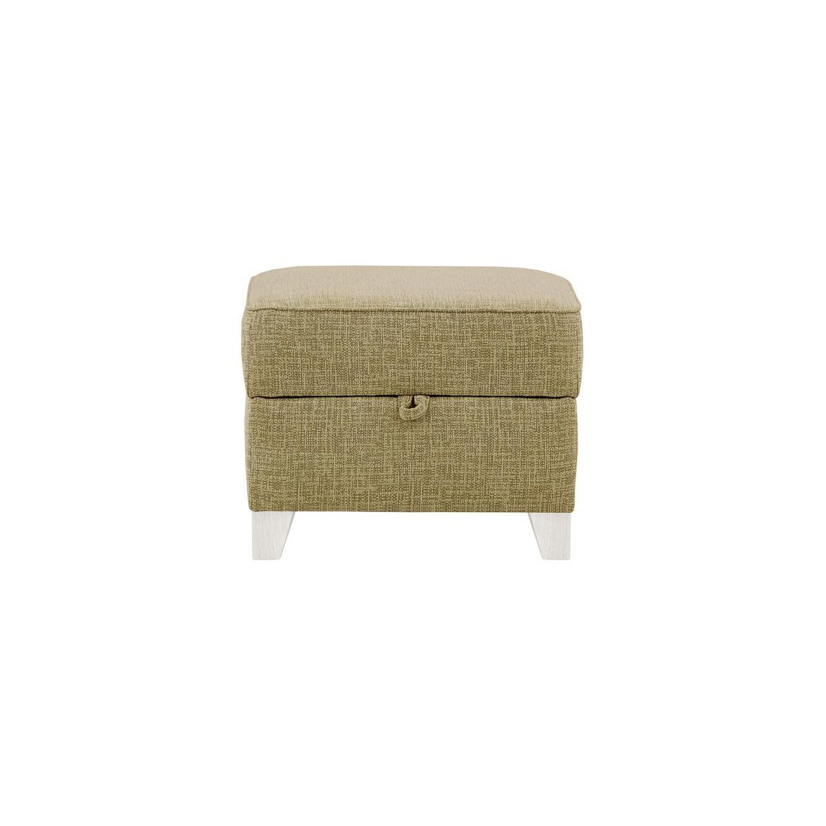 James Footstool with Storage, brown, Leg colour: white - image 1