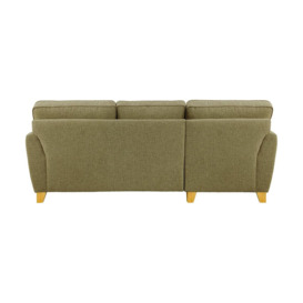 James Left Corner Sofa, olive green, Leg colour: wax black - thumbnail 2