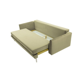 Magnus Sofa Bed with Storage, mink, Leg colour: white - thumbnail 2
