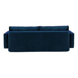 Magnus Sofa Bed with Storage, blue, Leg colour: white - thumbnail 3