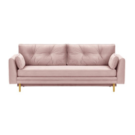 Magnus Sofa Bed with Storage, lilac, Leg colour: like oak