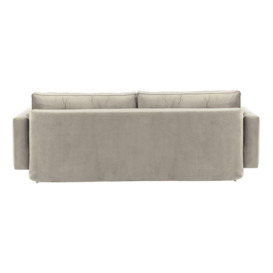 Magnus Sofa Bed with Storage, silver, Leg colour: white - thumbnail 3
