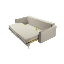 Magnus Sofa Bed with Storage, silver, Leg colour: white - thumbnail 2