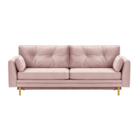 Amelia Sofa Bed with Storage, lilac, Leg colour: like oak