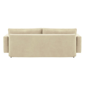 Boris Sofa Bed with Storage, light beige, Leg colour: wax black - thumbnail 3