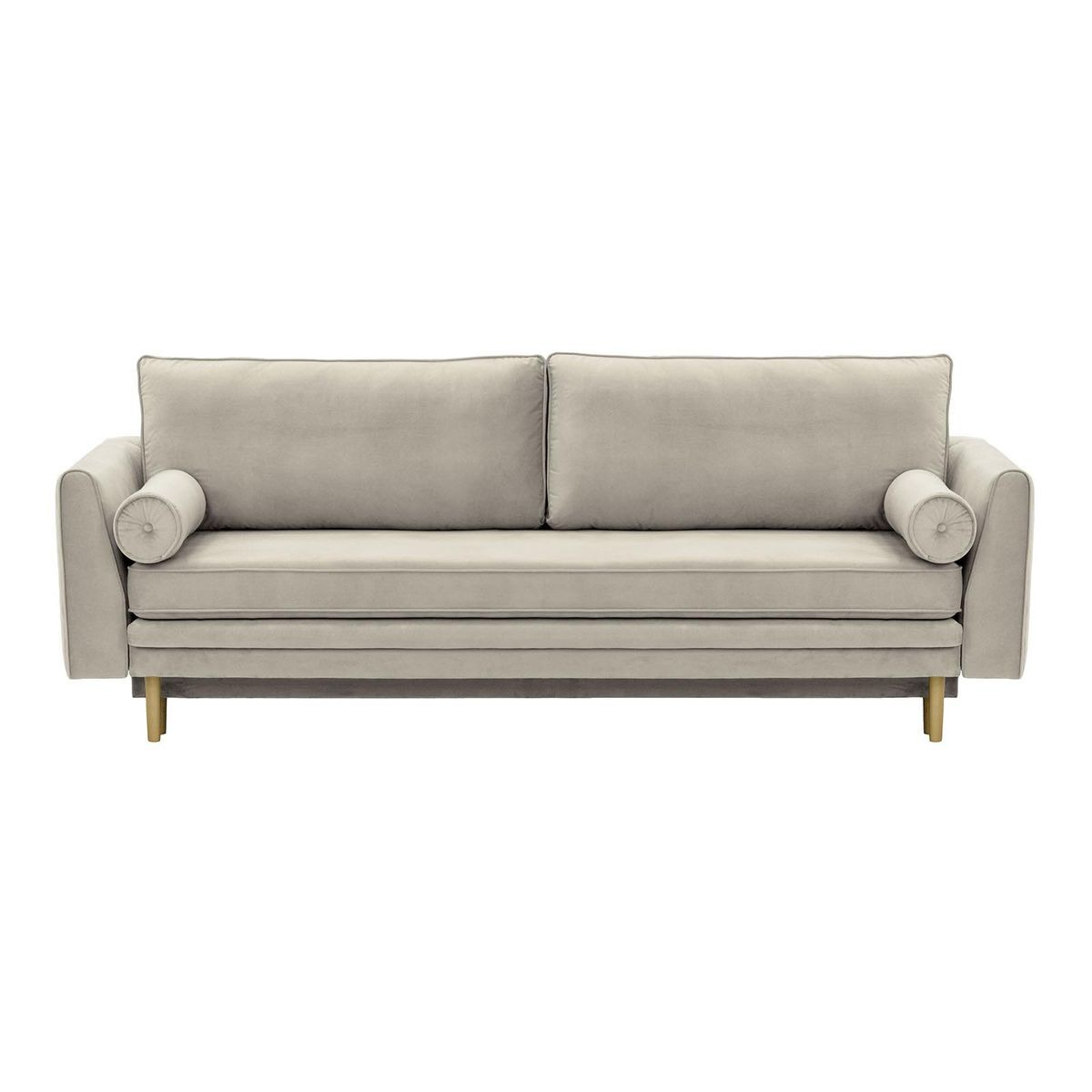 Boris Sofa Bed with Storage, silver, Leg colour: wax black - image 1