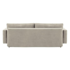 Boris Sofa Bed with Storage, silver, Leg colour: wax black - thumbnail 3