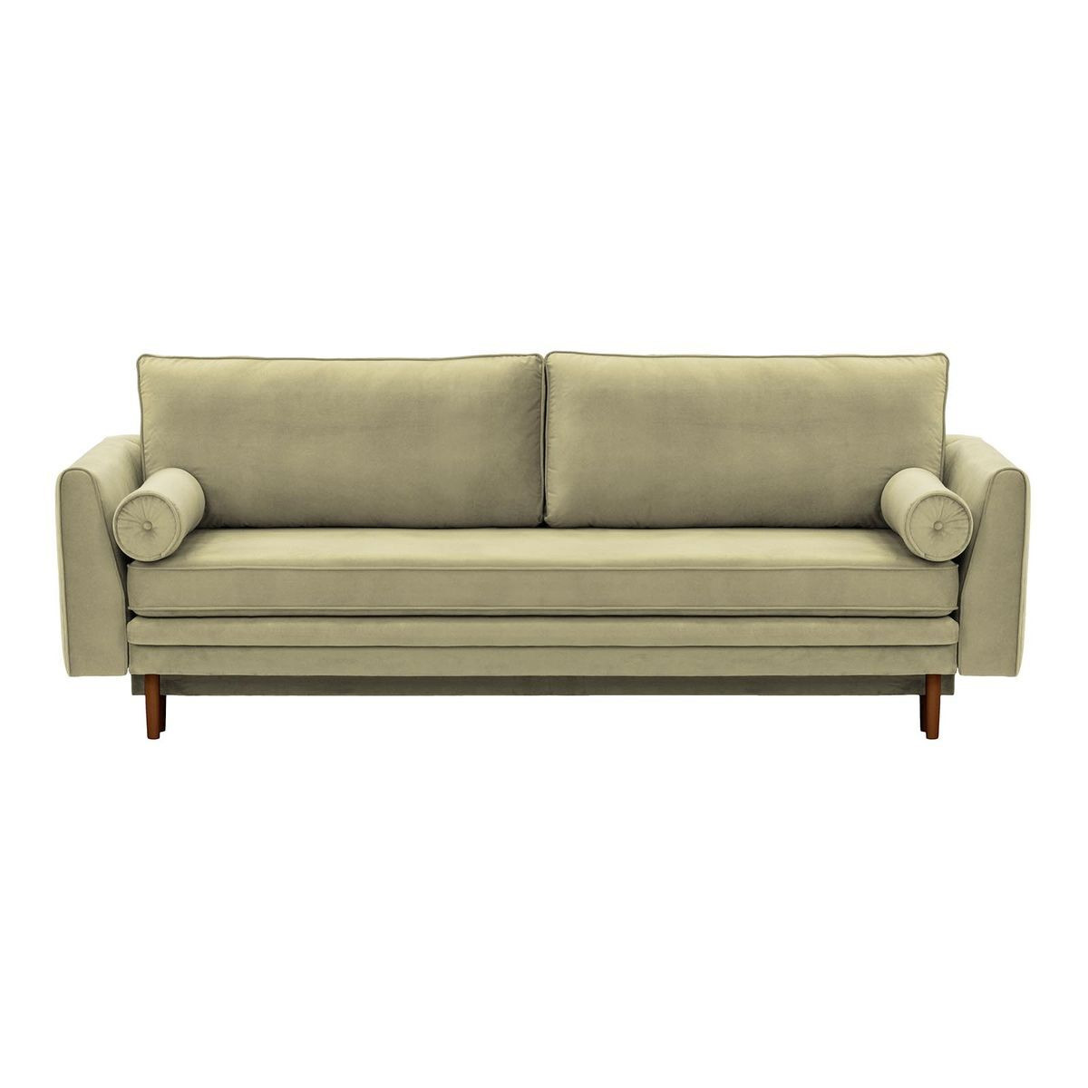 Boris Sofa Bed with Storage, yellow, Leg colour: like oak - image 1