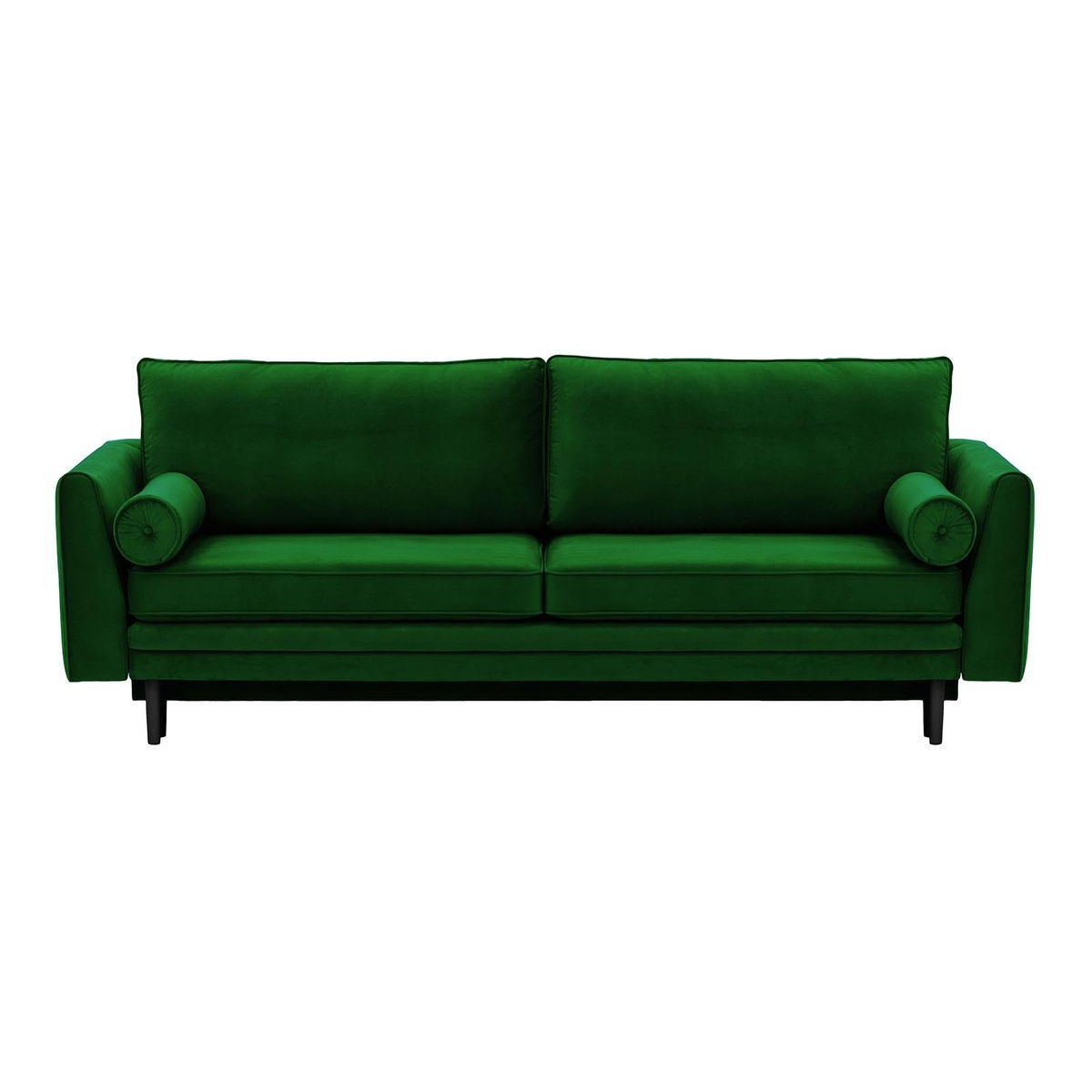 Cornelia Sofa Bed with Storage, dark green, Leg colour: black - image 1